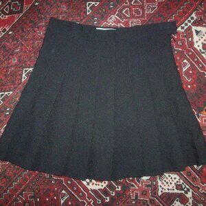 Pleated Skirt Skort Womens Black Preppy Schoolgirl Uniform Skater Fashion  XS